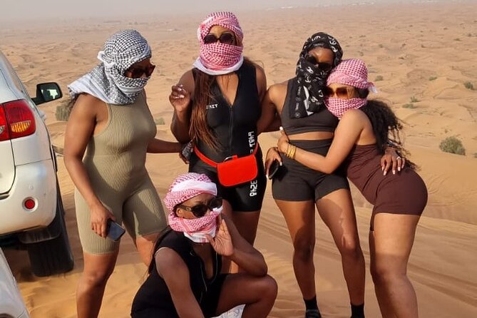 Desert Safari With BBQ Dinner, Quad Bike & Camel Ride from Dubai - Sunset, Arabic tea, and the desert welcome