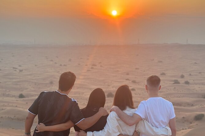 Desert Safari With BBQ Dinner, Quad Bike & Camel Ride from Dubai - Dinner on carpets and pillows