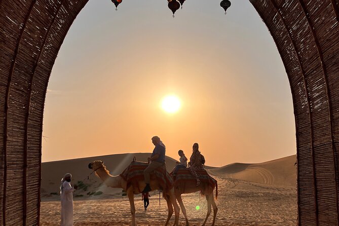 Desert Safari with Dune Bashing and Camel Ride plus Sand Boarding - The camp combines small cultural touches with simple activities