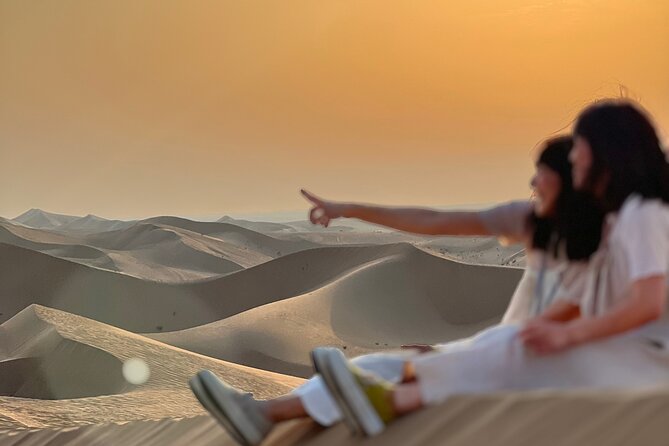 Desert Safari with Dune Bashing and Camel Ride plus Sand Boarding - The camel farm adds a quieter first stop