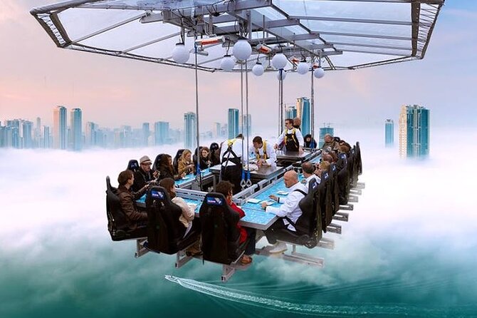 Dinner In The Sky at Dubai Marina with Optional Transfers - The food and table-side preparation