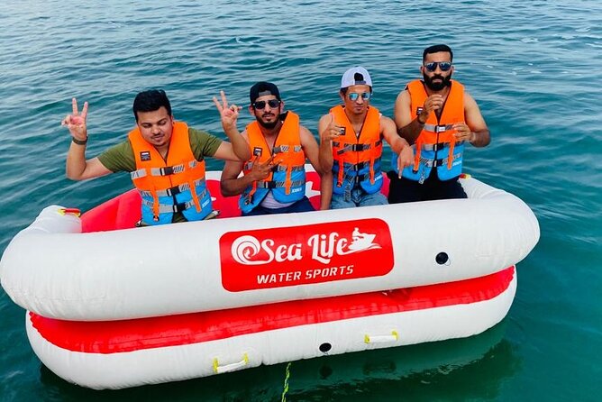 Donut or Sofa Boat Ride Watersport Tour Package in Dubai - Timing, transport, and the private format