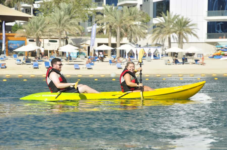 Dubai: 1-hour Kayaking or Stand Up Paddle at Dukes The Palm - The practical value of $35