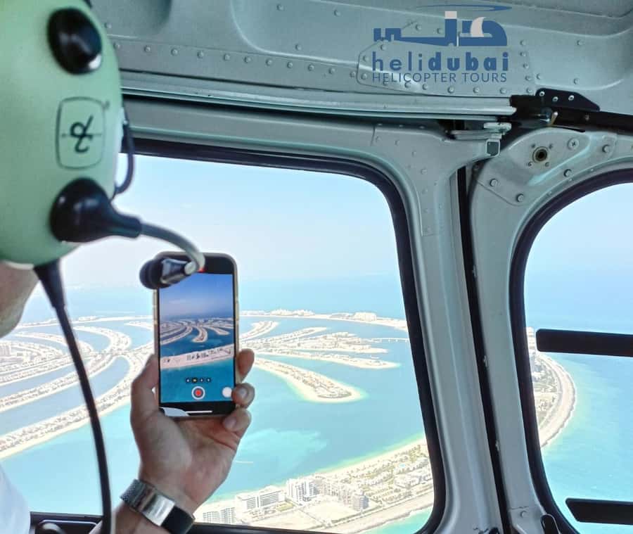 Dubai: 12-Min Helicopter Adventure Above The Palm - The 12-minute route, from Jumeirah to the Palm
