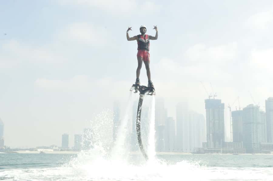 Dubai: 30-Min Flyboard Beginner Session at The Palm Jumeirah - Safety gear, swimming ability, and physical limits