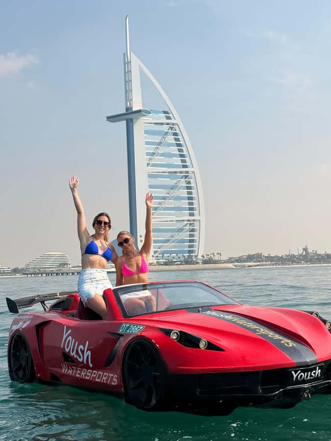 Dubai: 30-Minute Jet Car Tour of Burj Al Arab with Ice Cream - From the marina to the Burj Al Arab