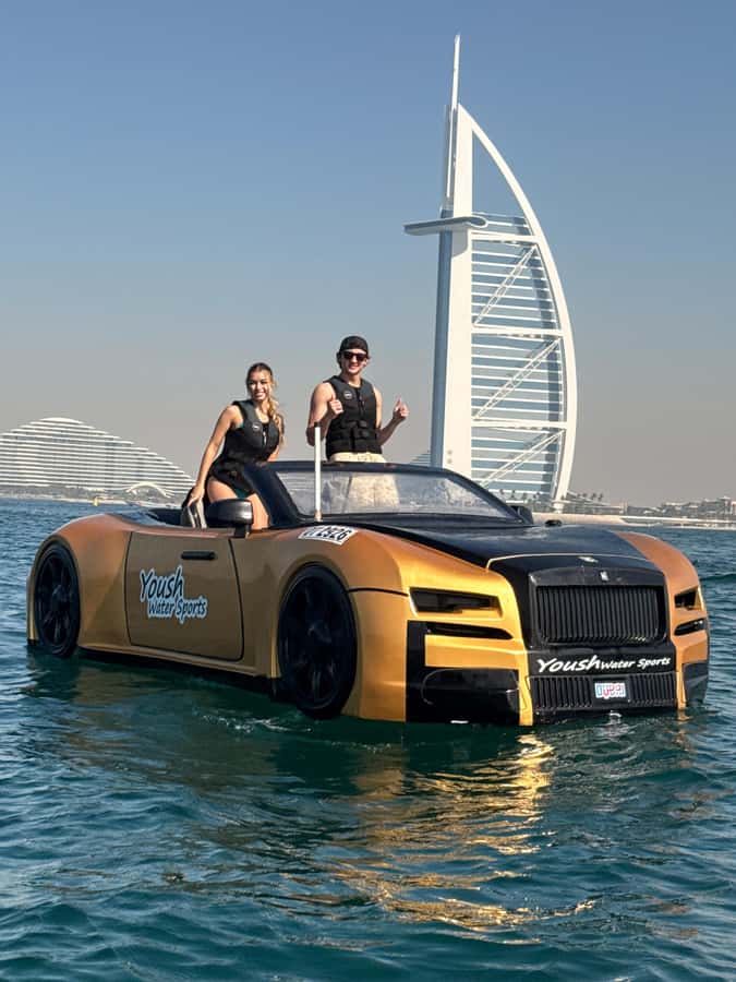 Dubai: 30-Minute Jet Car Tour of Burj Al Arab with Ice Cream - Photos, videos, and the ice cream finish