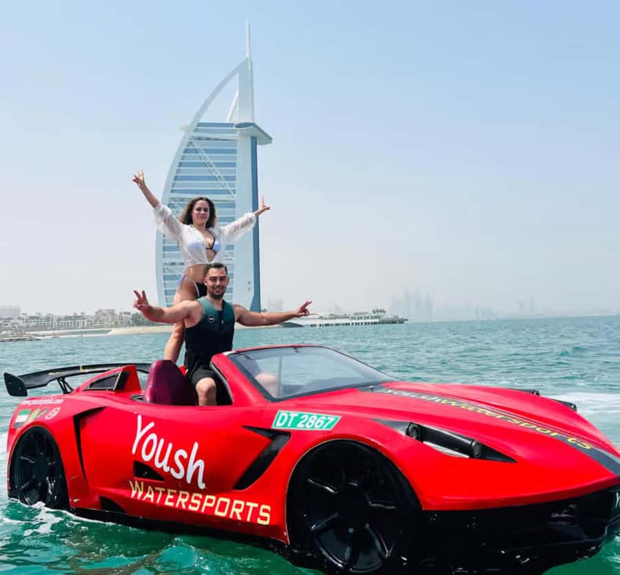 Dubai: 30-Minute Jet Car Tour of Burj Al Arab with Ice Cream - The safety briefing and jet car introduction
