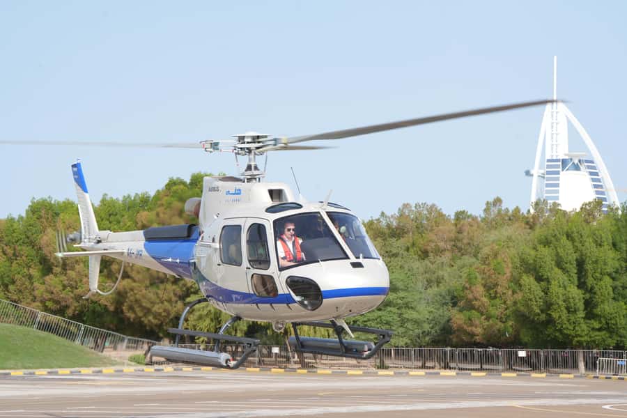 Dubai: 30-Minute Scenic Helicopter Tour - Taking off near Burj Al Arab