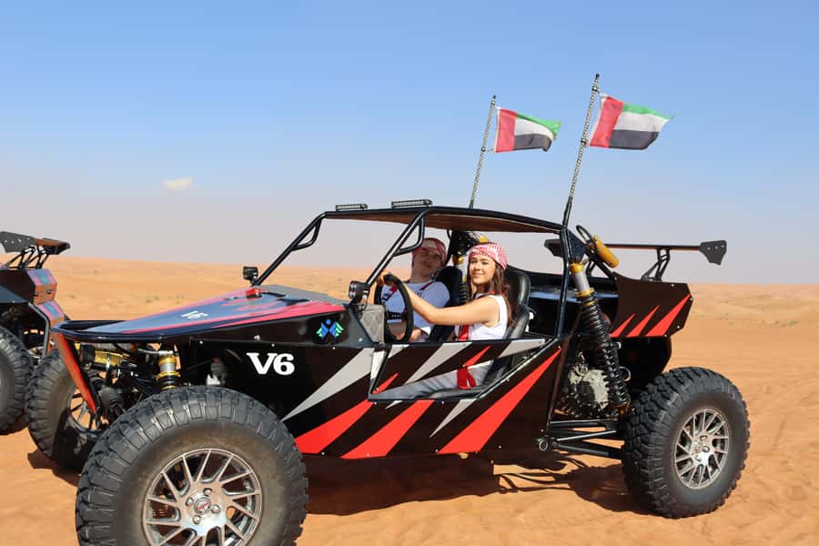 Dubai: 3000cc V6 Dune Buggy & Sandboarding -Private Tour - Key points at a glance