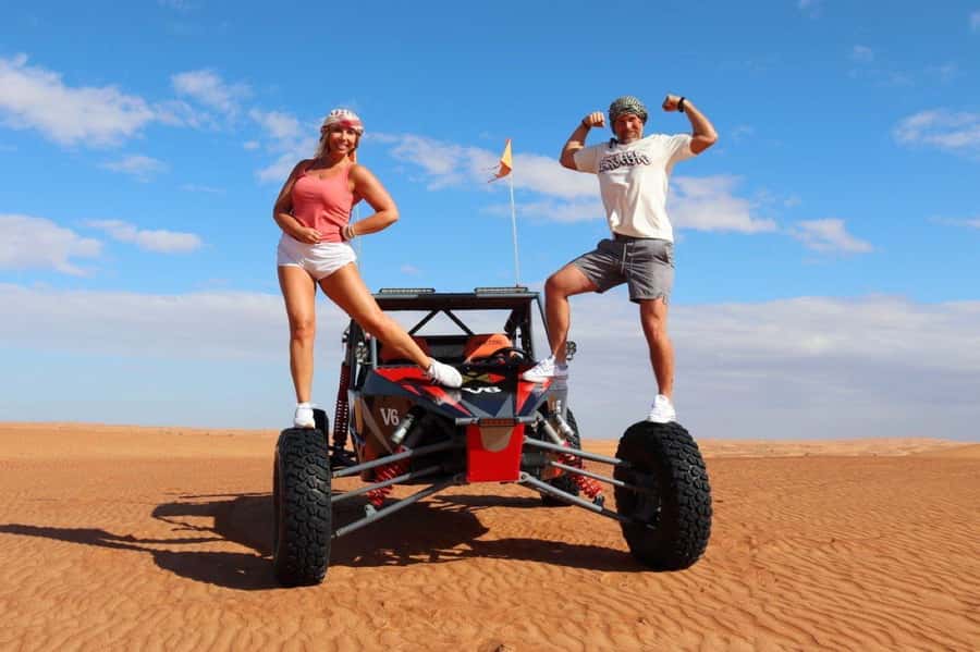 Dubai: 3000cc V6 Dune Buggy & Sandboarding -Private Tour - Safety gear, insurance, and sensible limits