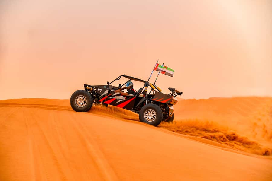 Dubai: 3000cc V6 Dune Buggy & Sandboarding -Private Tour - The lounge adds comfort before and after the ride