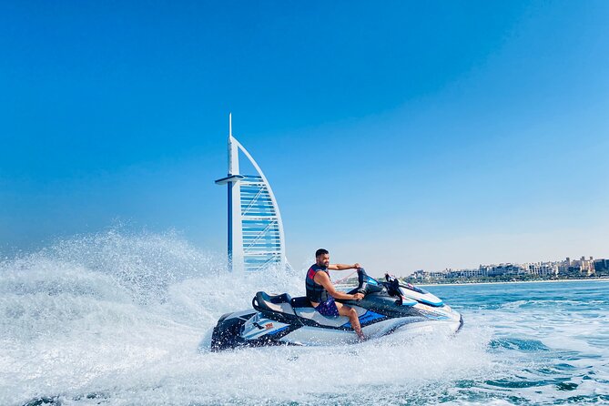 Dubai: 30min Jet Ski: Burj Al Arab w Pics, Videos, free Ice Cream - The Burj Al Arab photo stop