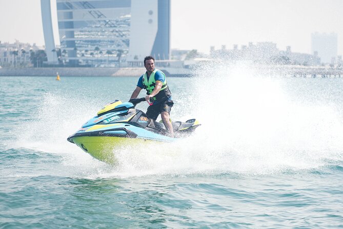 Dubai: 30min Jet Ski: Burj Al Arab w Pics, Videos, free Ice Cream - A good choice for beginners and families