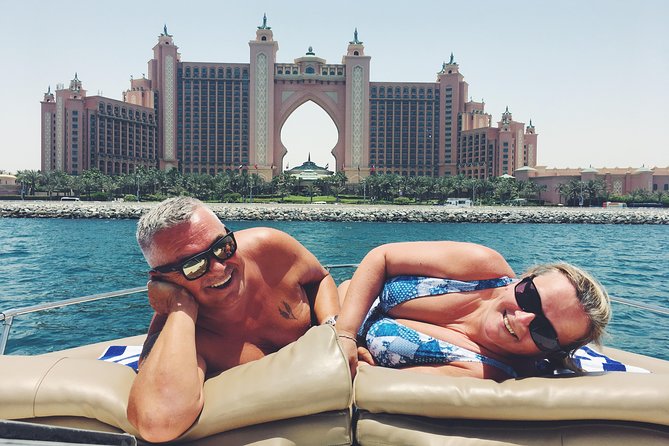 Dubai 3h Sea escape: Swim! Tan! Sightsee! - The swim stop and time to relax
