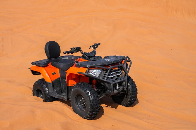 Dubai 4-5 hours Private Quad Bike Tour, Camel Ride and Softdrinks - Getting started with the quad bike