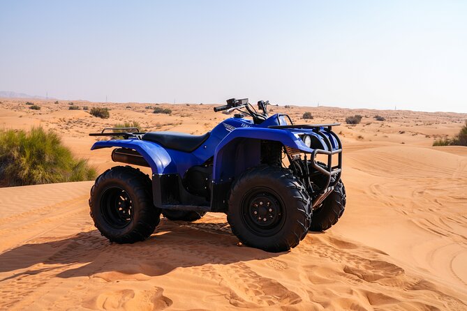 Dubai 4-5 hours Private Quad Bike Tour, Camel Ride and Softdrinks - Guides, photos, and personal service