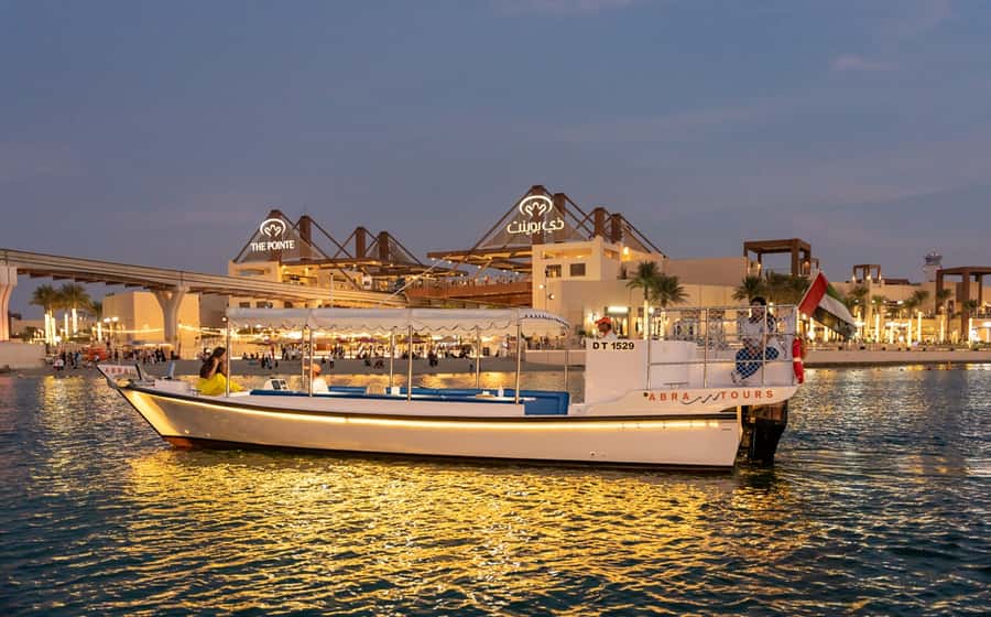 Dubai: Abra Boat Tour in Atlantis, Palm, Ain Dubai & Marina - Choosing the best departure time