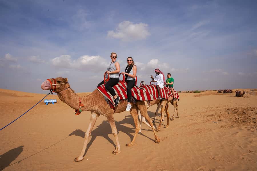 Dubai: Adventure Quad Bike Safari, Camel Ride & Refreshment - Sandboarding on the dunes