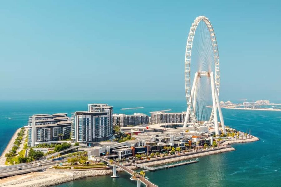 Dubai: Ain Dubai Wheel, Blue Mosque & Half-Day Guided Tour - Al Fahidi and the creekside side of Dubai