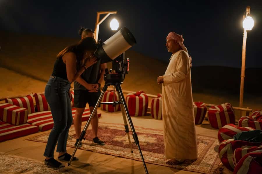 Dubai: Al Khayma Camp Experience with BBQ Dinner - Arabic coffee, luqaimat, and your first look around