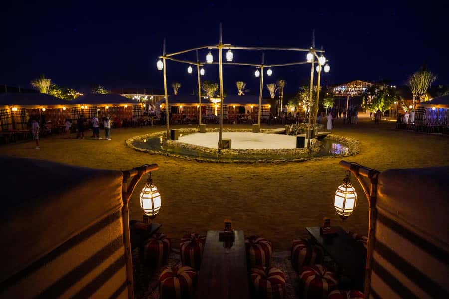 Dubai: Al Khayma Camp Experience with BBQ Dinner - A live BBQ with Emirati, Moroccan, and Arabian dishes