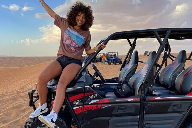 Dubai: All Inclusive Desert Safari with ATV, Camel, Horse ride, Vip & more - Leaving Dubai for the Lahbab red dunes