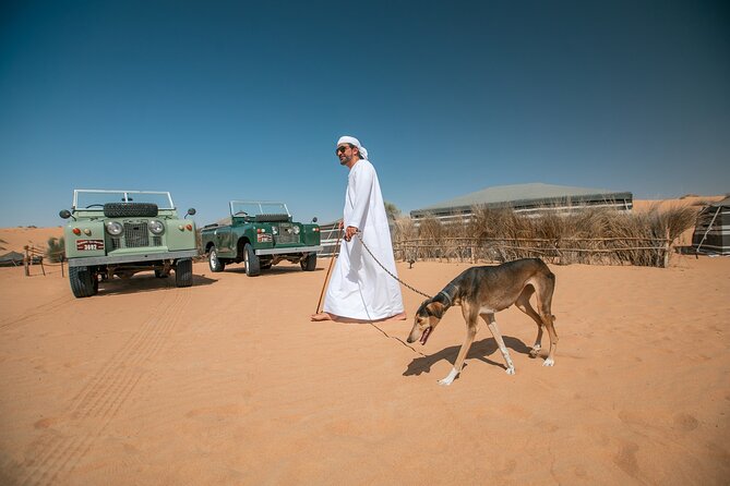 Dubai: Bedouin Culture Safari - Bedouin tents, cooking stations, and Saluki dogs