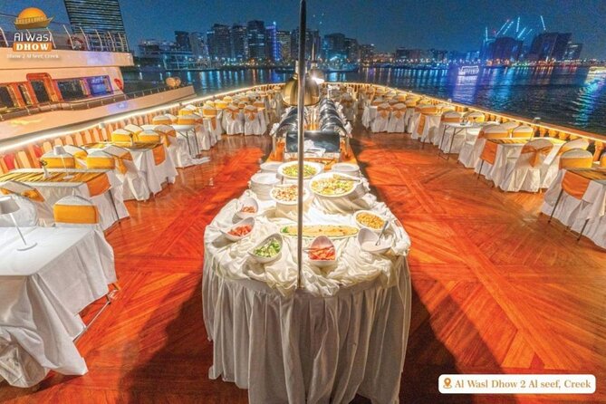 Dubai Best Dhow Cruise Dinner Buffet (Multi Cusine) - Boarding at Souk Al Seef requires extra care