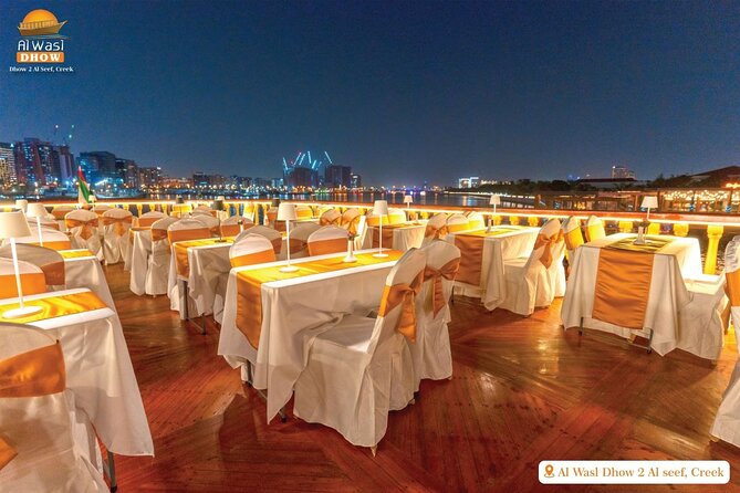 Dubai Best Dhow Cruise Dinner Buffet (Multi Cusine) - Tanoura dance and a light cultural program