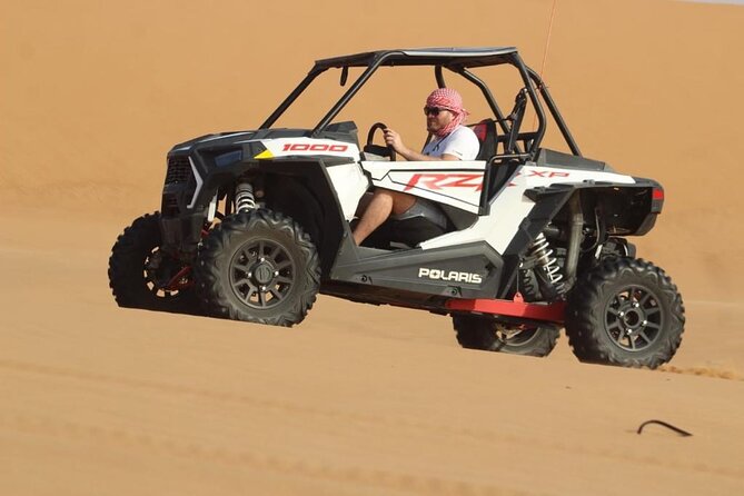 Dubai Buggy Tour in red sands and Desert Safari - Getting ready for a Polaris RZR ride