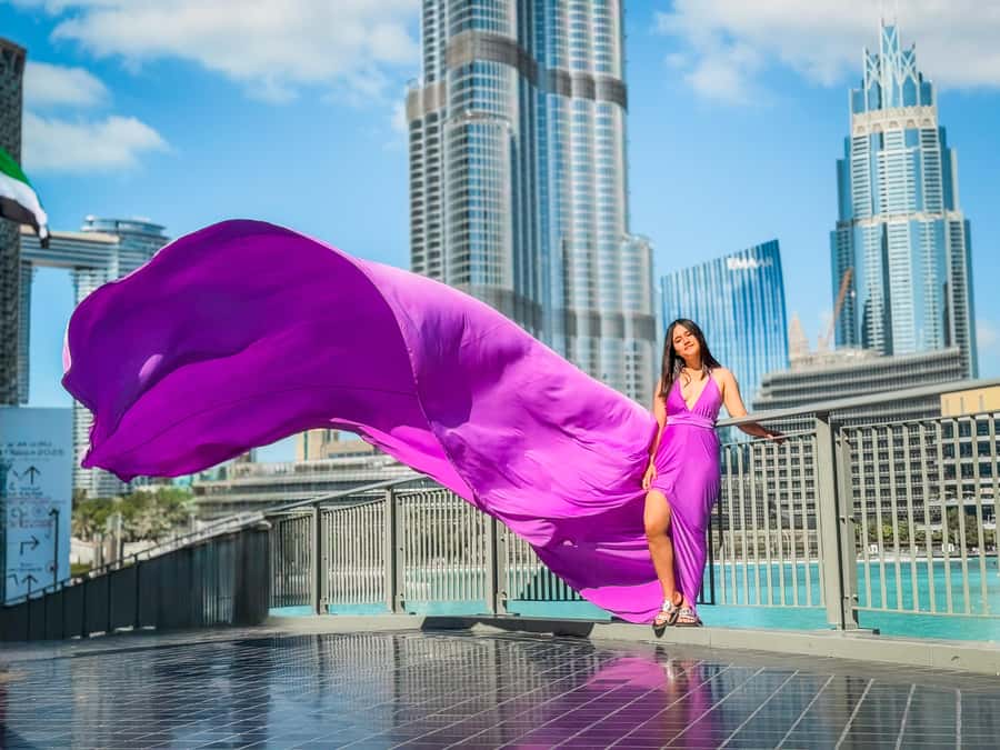 Dubai: Burj Khalifa Flying Dress Videography Shoot - Why this Dubai shoot is more than a standard photo stop