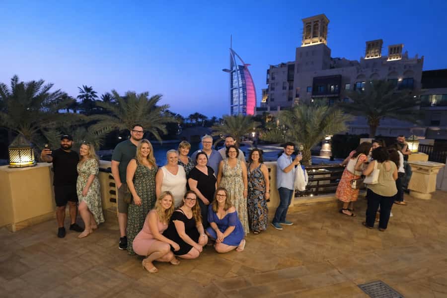 Dubai by Night with Burj Khalifa Entrance Ticket - Madinat Jumeirah and the Burj Al Arab