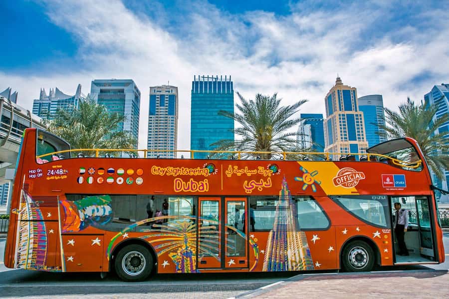 Dubai: City Sightseeing HOHO Bus Tour + Sunset & Night Tour - Red Route: Old Dubai, the creek, and the souks