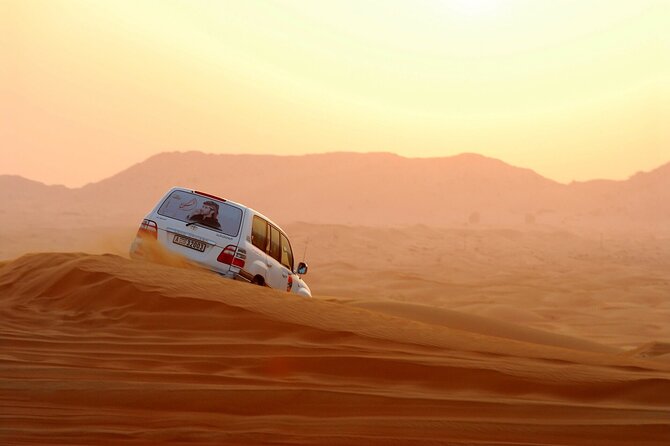 Dubai City Tour and Evening Desert Safari Combo - The road to the Lahbab red dunes