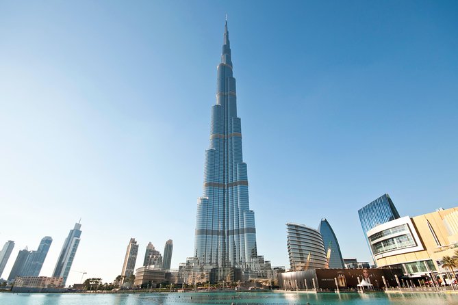 Dubai City tour from Abu Dhabi - Burj Khalifa is seen from outside
