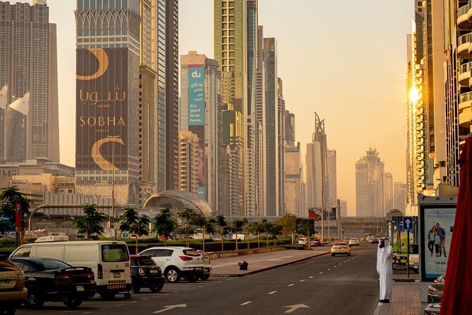 Dubai City Tour with Hotel Transfers - Jumeirah Public Beach and the city skyline