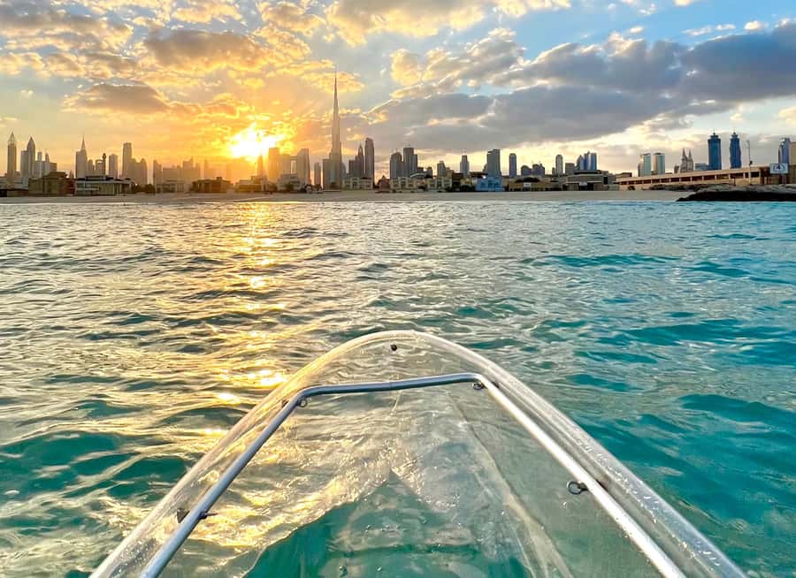 Dubai: Clear Kayaking Experience with Burj Khalifa View - What makes the clear kayak special