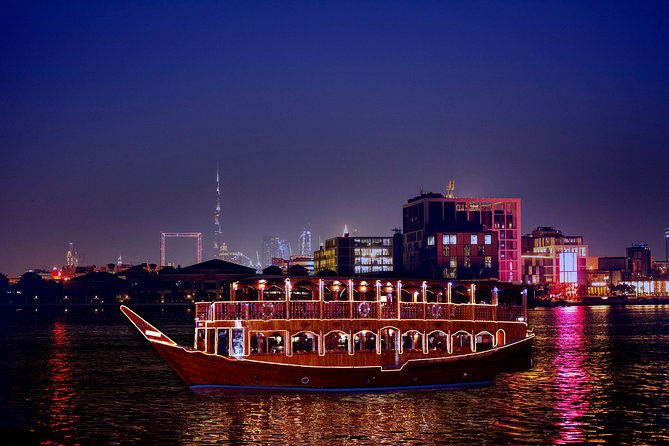 Dubai Creek Luxury Dhow Dinner Cruise with Optional Transfer - The slow route along Dubai Creek