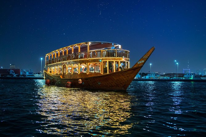 Dubai Creek Luxury Dhow Dinner Cruise with Optional Transfer - Starting at Al Seef Street at 8:30 pm