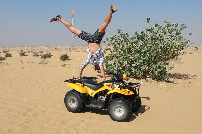 Dubai Desert Morning Tour in 4WD Vehicle: Camel Ride, Quad Bike Tour, Sandboarding, and Camel Farm - Timing: Four Activities in About Four Hours