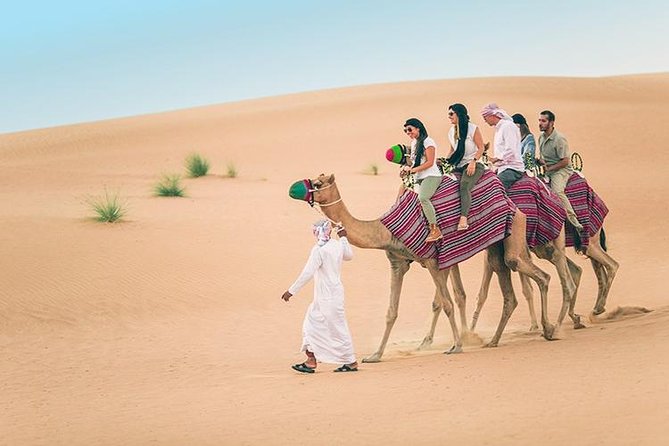 Dubai Desert Red Dune Half-Day Safari Adventure and BBQ Dinner - BBQ dinner with tea, dates, and live shows