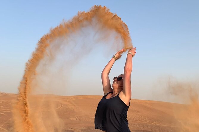 Dubai Desert Safari Adventure - Sunset over the open sand