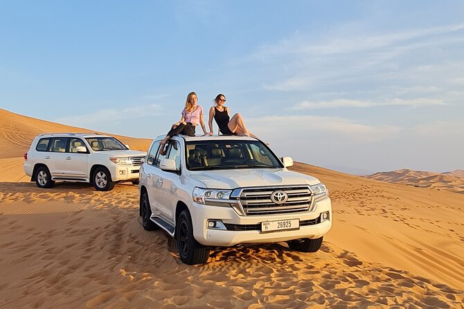 Dubai Desert Safari & Buffet Dinner and Camel ride with PRIVATE CAR - BBQ buffet dinner and drinks