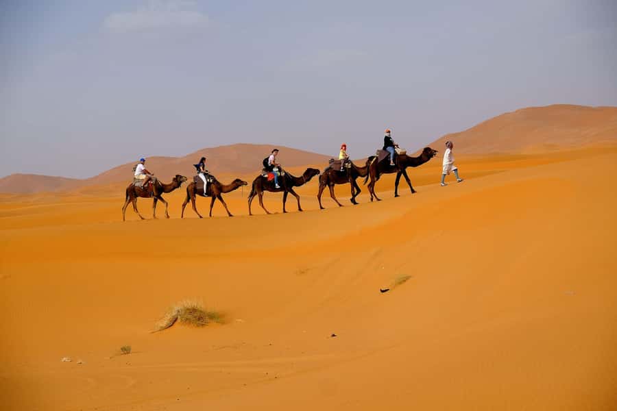 Dubai: Desert Safari, Camel Ride, and BBQ Dinner - Leaving Dubai for the open dunes