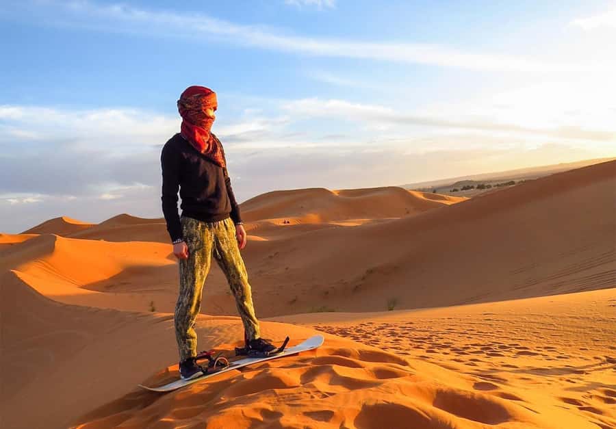 Dubai: Desert Safari, Camel Ride, Sandboard & Buffet Dinner - A seven-hour taste of Dubai’s desert