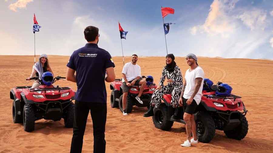 Dubai Desert Safari - Camel Ride, Sandboarding & 30 Min Quad - Quad biking adds the most freedom