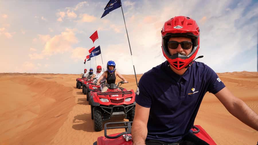 Dubai Desert Safari - Premium BBQ Dinner, Camel Ride & Shows - The 4x4 ride across 45 minutes of dunes