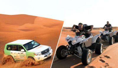Desert Safari, Quad Bike, Camel Ride and Sandboarding