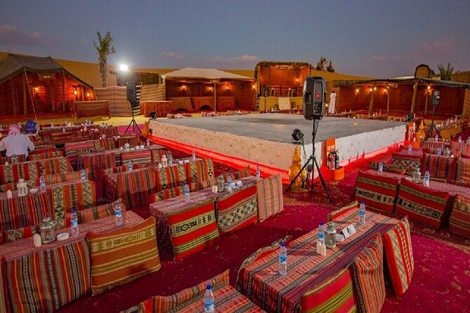 Dubai Desert Safari Red Dune: BBQ, Camel Ride & Sandboarding - Red dunes, sunset, and a seven-hour evening